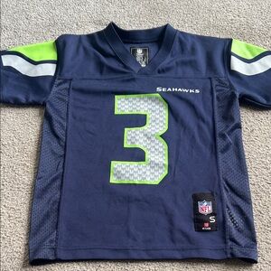 NFL Seattle Seahawks Navy & Lime Youth #3 Jersey